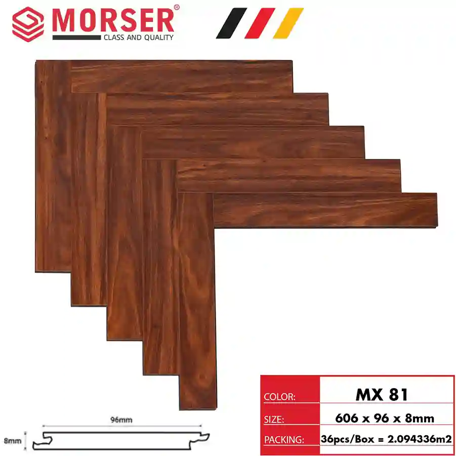 Sàn nhựa xương cá Morser SPC 4mm hèm khóa công nghệ Diamond Nội Thất NDA