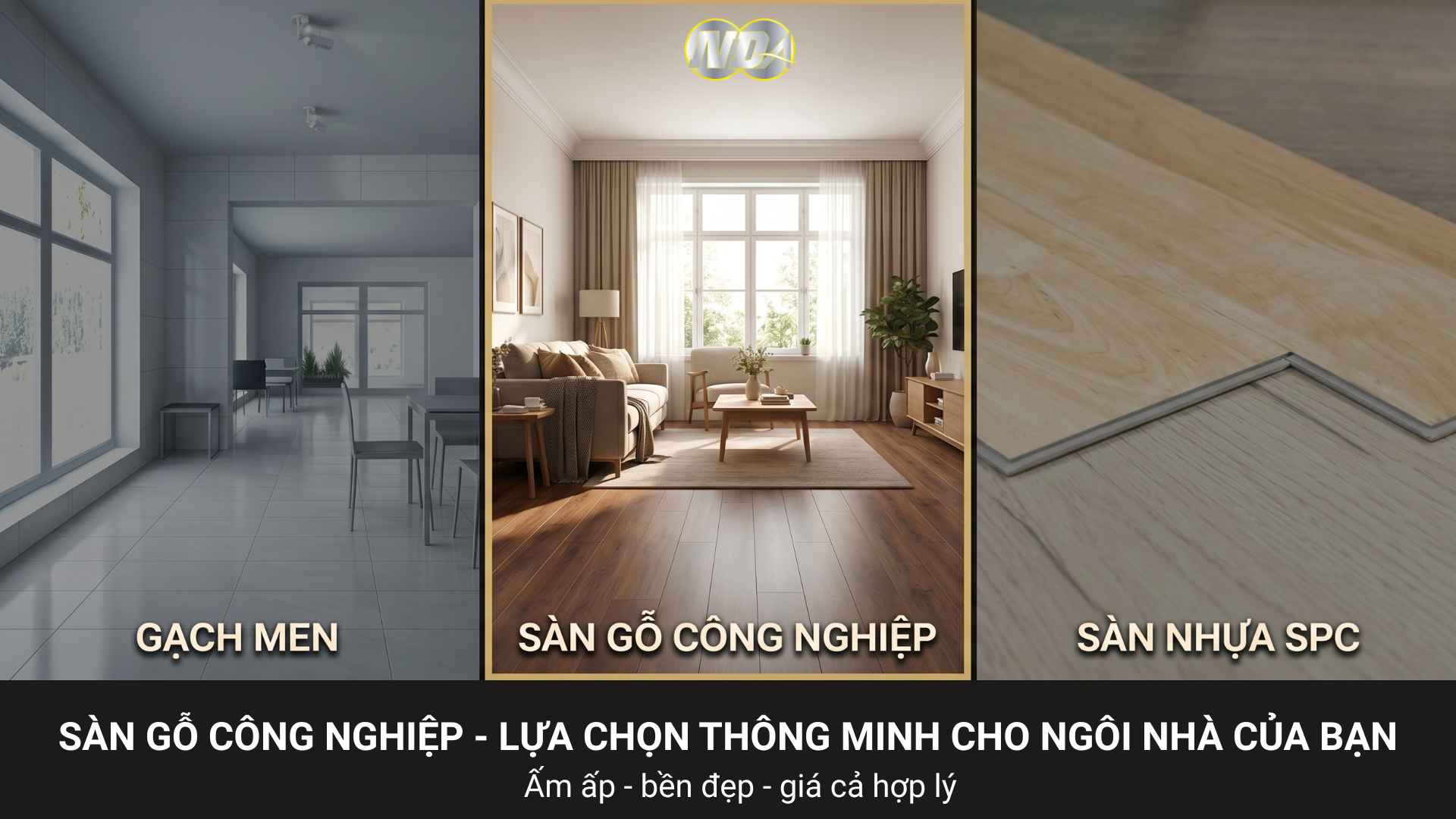 Sàn gỗ công nghiệp lựa chọn hàng đầu cho nhà ở và văn phòng tại TP.HCM – Nội Thất NDA
